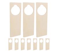 Toyvian Gancio Segnaletico per Maniglia Porta in Legno 10 Pezzi | Superficie Liscia da Dipingere, Installazione Semplice, per Stanze Hotel e Attività Creative, Uso Decorativo