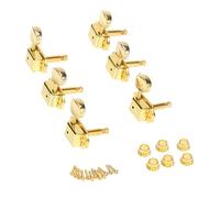 Toyvian Gcb Meccaniche Chitarra Vintage in Line Piroli Tuning Pegs Dorati Per Chitarre Elettriche Sostituzione Per Cordini Usurati