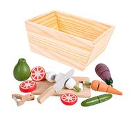 Toyvian Giocattoli Legno per Accessori Cucina Ruolo Frutta Taglio Sicuri e Leggeri Educativo per Sviluppo Manuale e Relazioni Sociali