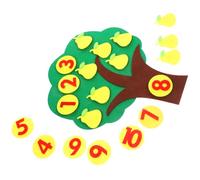Toyvian Giocattolo Cognitivo Digitale Albero della Frutta in Non Educativo per Puzzle Accoppiamento Numerico per Apprendimento Contare e Riconoscimento Numeri