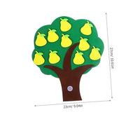 Toyvian Giocattolo Educativo Frutta in Non per Prescuola Didattico Numerico con Puzzle Scorrevole e Cognizione Digitale per Asilo
