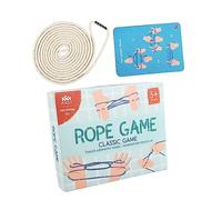 Toyvian Gioco Della Corda Della Culla e Giochi Cooperativi Corde Delle Dita Per Ragazzo Ragazza, Sviluppo Manuale e Cognitivo, Adatto Per Famiglie, Scuole e Attività All’aperto, Set Portatile