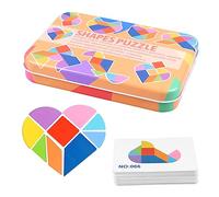 Toyvian Gioco Puzzle Tangram in Legno Creativo per Bambini