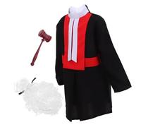 Toyvian Giudice Per Ragazzo Costume Da Giudice Martelletto e Giocattolo Da Per Giochi Ruolo e Travestimenti