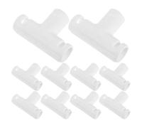 Toyvian Giunto a Tre Vie per Telaio Vasca da Bagno Pieghevole in Plastica Pp 20mm, Set da 10 Pezzi, Connettore Resistente al Calore per Riparazione Secchio da Bagno, Supporto