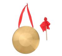 Toyvian Gong e Piatti Rame con Martello Ergonomico Strumento Percussione Manuale per Aperture Aziendali e Eventi Suono e Avvolgente Sicuro senza Bordi Taglienti