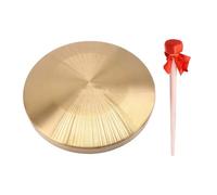 Toyvian Gong Mano Percussione Opera Strumento Portatile con Suono Chiaro e Lanyard per Celebrazioni e Lezioni