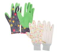Toyvian Guanti da Giardinaggio Impermeabili e Anti-graffio, Resistenti alle Spine e Foratura, 2 Paia per Uomo e Donna, per Lavori di Scavo e Irrigazione Stili multipli
