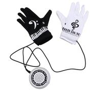 Toyvian Guanti Per Pianoforte Elettronico Dita Musicali Per Spettacoli Di Festa Design Innovativo Otto Suoni Di Strumenti Venti Ritmi Di Sottofondo Altoparlante Integrato Clip Conveniente