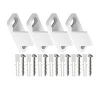 Toyvian Guida da 4 per Porta Scorrevole Plastica in Pavimento Bianca Set Pezzi Integrata nella
