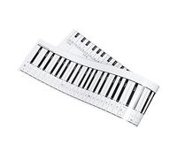 Toyvian Guida Didattica Per Pianoforte Con Scheda Di Simulazione Delle Dita Pratica Per Principianti Con Chiavi e Design Facile Da Arrotolare Include Spaziatura Chiara Per Esercizi
