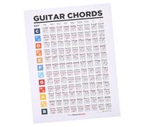 Toyvian Guitar Chord Practice Chart Poster Per Principianti Guida Intuitiva Per Accordi e Scale Musicali Materiale Durevole Per Migliorare Le Abilità Chitarristiche