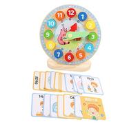 Toyvian Imparare i giocattoli raccontare numero giocattolo di matematica delle dita Wall Clock Learning giocattoli prescolari orologio giocattolo Di legno