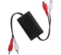 Toyvian Isolatore di Rumore in Plastico e Lega Nero per Amplificatore Auto Filtro Antidisturbo Migliora Qualità Sonora e Protegge Impianti Stereo per Audio Auto