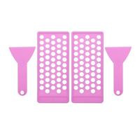 Toyvian Kit 2 Pezzi Vassoio per Riempire Rossetto 50 Fori da 5 G Stampo per Balsamo Labbra Fai da Te Spatola, Strumento per Creazione Balsamo Idratante e Protezione Labbra, Accessorio