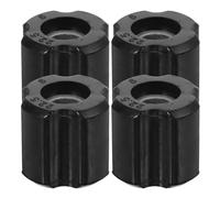 Toyvian Kit 4 Pezzi Boccole in PE Nero per Decespugliatori e Tagliabordi, Adatte a Tubo in Alluminio da 26 e 28mm, Applicazione e Versatile per Ricambi Giardino