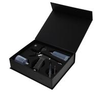 Toyvian Kit Aerografo Professionale Compressore 8 L/min Nero in Alluminio e Plastica, Facile da Pulire Tazza Vernice Staccabile per Decorazione Torte e Tatuaggi