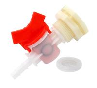 Toyvian Kit Connettore a Sfera per Tubo Flessibile 1/2" X 5/16", Rubinetto in Plastica per Abbeveratoio Conigli, Accessorio Compatibile per Serbatoi Acqua e Irrigazione Giardino