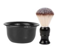 Toyvian Kit da Barba da Uomo Pennello in Abs e Ciotola per Sapone per Creare Schiuma Ricca e Comfort di Rasatura per Uso Quotidiano