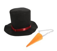 Toyvian Kit Fai da Te Pupazzo Cappello e Naso Decorazione Natalizia per Attività all Aperto Materiale Resistente e Leggero Facile da Usare per Festa di Natale