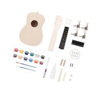 Toyvian Kit Ukelele Verniciabile Fai Da Te Manuale Strumento Musicale Pomelli Regolabili Design d Manico Suono Pianoforte Completo Accessori Assemblaggio Manuale Simple