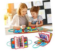 Toyvian Lavagna Didattica per Ragazzo Lettere Numeri Puzzle Riconoscimento Colori e Giocattolo Sviluppo Capacità Motorie Scheda Attività Viaggio Auto Aereo
