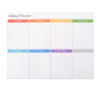 Toyvian Lavagnetta Magnetica Bianca, Calendario Settimanale Riutilizzabile | PET Magnete, per Pianificazione Familiare e Scuola, Adatta a Frigorifero e Armadi