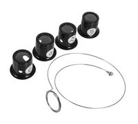 Toyvian Lenti Ingrandimento Gioielliere con Supporto Clip e Cinturino in Acciaio Loupe da Testa per Riparazione Orologi Materiali Vetro e Resistente Strumento Pratico per Colore Casuale