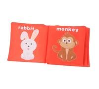 Toyvian Libri Stoffa Per Sensory Portatile Per Sviluppo Cognitivo Educativo Per Mesi Tema Animali Con Contenuti Tattile
