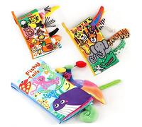 Toyvian Libro Tattile Educativo Con Animali Della Stimola Sviluppo Sensoriale e Cognitivo Facile Manipolare Resistente e Morbido