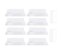 Toyvian linguette per cartelle sospese e inserti etichette per cartelle in plastica da 100 pezzi per cartelle sospese di facile lettura