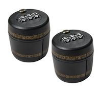 Toyvian Lucchetto a Combinazione per Bottiglia di Vino e Liquori Tappo Anti-Perdita Codice a 3 Cifre Set da 2 Pezzi Sicurezza e Conservazione Vino Fresco per Uso Domestico