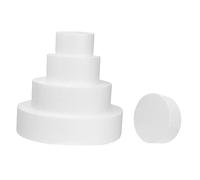 Toyvian Manichini Per Torte Di Schiuma Tonda 5 Pezzi Diametri Multipli 50-250mm in Materiale Espanso Per Decorazioni, Esercitazioni Di Cake Design e Fotografia Di Dolci Per Eventi e Matrimoni