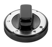 Toyvian Manopola Gas Nero in Abs Resistente ad Alte Temperature, Facile da Installare, Design Moderno e Sofisticato per Controllo Bruciatore Piano Cottura