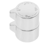 Toyvian Manopola Selettore a Velocità 2 Pezzi in Metallo Argento Deviatore Doccia per Controllo Flusso Acqua e Funzionamento Fluido per Bagno