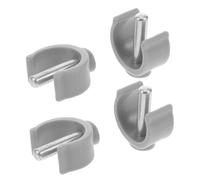 Toyvian Manopole per Stampelle e Deambulatori Fermaglio a Forma di C, Set da 4 Pezzi, Blocco Sicuro e Facile Installazione, Accessori per Ausili alla Mobilità per Uso Interno ed Esterno