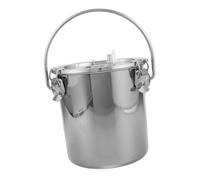 Toyvian Manual Goat Milker Stainless Steel Bucket Portable Milking Machine For Sheep Cow Farm Hygienic Fresh Milk Collection