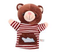 Toyvian Marionetta Mano Peluche Forma Di Orso Per Attività Familiari e Racconti Interattivi Gioco Educativo Per Ragazzo Ragazza e Genitori Strumenti Per Educazione Prescolare