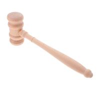 Toyvian Martelletto in Legno per Giudice Alta Forza D'impatto e Resistenza a Deformazioni, Colore Beige, per Processi Civili e Ambienti Legali
