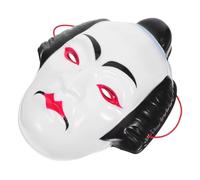 Toyvian Maschera Cerimoniale Kabuki da Samurai Unisex Maschera da Teatro Giapponese Integrale per Spettacoli e Festival Tradizionale per Uomo e Donna