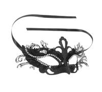 Toyvian Maschera di Ferro Decorativa a Forma di Farfalla Nera, e Comoda da Indossare, per Feste di Carnevale e Cosplay Eleganti