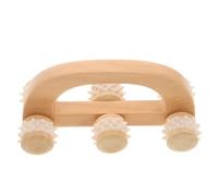 Toyvian Massaggiatore Manuale per Mani in Legno con Rulli Strumento Professionale per Terapia Cervicale Spalle e Tessuti Molli Design Ergonomico e Resistente Regalo per Relax e Sollievo