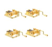 Toyvian Meccanismo Carillon Manuale 4 Pezzi Placcato Oro Brani Castello nel e Canone per Appassionati Fai da Te e Restauro