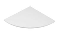 Toyvian Mensola Angolare Triangolare Bianca 30 CM in Composito Legno-Plastica, Scaffale Portaoggetti da Parete per Cucina e Ufficio Viti e Chiodo Antitraccia Inclusi