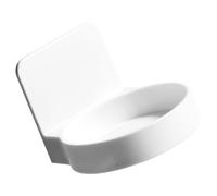 Toyvian Mensola Bagno Bianca in ABS Senza Forare, Design Leggero e Semplice, Supporto da Parete per Accessori Bagno, per Organizzare Prodotti da Toilette