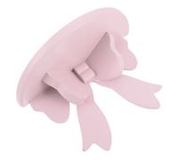 Toyvian Mensola da Parete in Legno Rosa Kawaii con Fiocco Semicircolare Mensole Camera Letto e Bagno Scaffale Galleggiante Decorativo Senza Ripiano Salvaspazio per Soggiorno e Cucina
