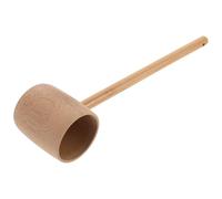 Toyvian Mestolo in Bambù Manico, Paletta per Acqua 5-6,5 Cm, Mestolo da Bagno Multifunzionale per Cucina, Sauna, Campeggio e Cerimonia del Tè