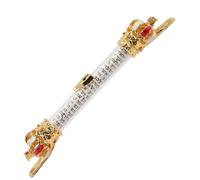 Toyvian Mezuzah Metallo Vintage con Corona Biblica Decorazione Religiosa per Porta Casa Design retrò con Doppio Facile da Installare sul Lato Destro Regalo Ebraico Fatto a Mano