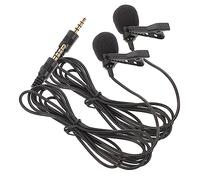 Toyvian Microfono da Bavero 2 Pezzi Connettore 3,5mm, senza Batteria, Materiali Aps e Spugna, per Registrazioni e Lezioni in Aula su Laptop e Tablet