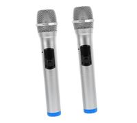 Toyvian Microfono Giocattolo Finto 2 Pezzi in Abs Leggero Design Realistico Versatile per Bambini per Spettacoli Sul Palco e Sessioni di Registrazione Sicuro e Stimola L'immaginazione